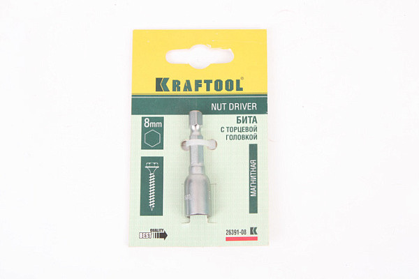 Бита KRAFTOOL с торцевой головкой, 8 мм (26391-08)