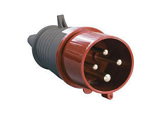 Вилка ИЭК 024 3Р+PE 32А 380В IР44 переносная (PSR02-032-4) (796)