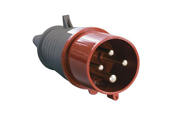 Вилка ИЭК 024 3Р+PE 32А 380В IР44 переносная (PSR02-032-4) (796)