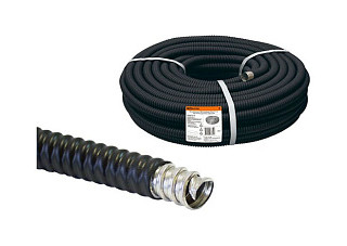 Металлорукав TDM в ПВХ-изоляции РЗ-Ц-П d 18 черный без протяжки (50м) (0407-0218)