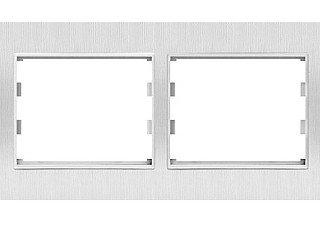 Рамка Profitec Corsa ST бел SATIN 2СП гориз (PC-пласт) (910151)