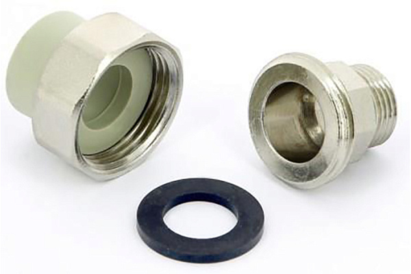 Муфта ПП разъемная ASPIPE НР 40х1_1/2" Белый (уп. 25 шт.)