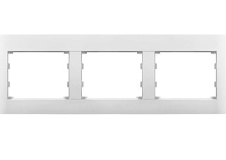 Рамка Profitec Corsa ST бел GLOSS 3СП гориз (PC-пласт) (910134)