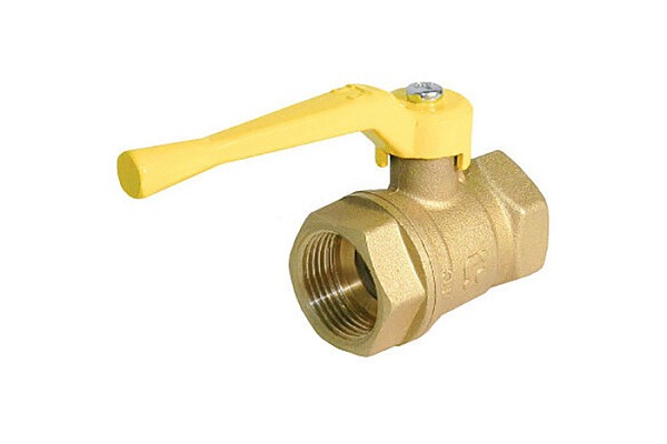 Кран Газовый шаровой латунный БАЗ ДУ25 (1) Г/Г рычаг
