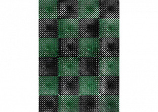 Коврик SUNSTEP™ травка, черно-зеленый (56х84см) (71-017)