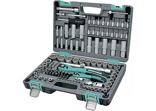 Набор STELS слесарно-монтажный,1/2, 1/4, CrV, 109 предмета, пр-во Тайвань (14122)