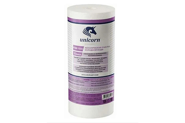 Картридж механический UNICORN из вспененного ПП 10" 50 микрон РS 1050 S (1/50)
