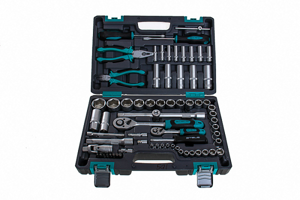 Набор STELS слесарно-монтажный,1/2, 1/4 CrV, 88 предметов, пр-во Тайвань (14109)