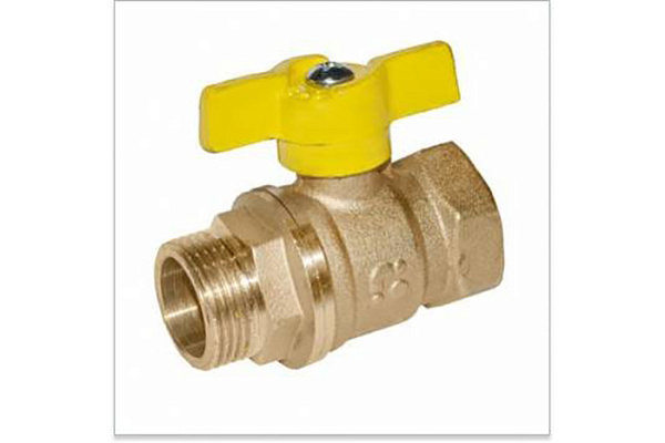 Кран Газовый шаровой латунный БАЗ ДУ20 (3/4) Г/Ш бабочка