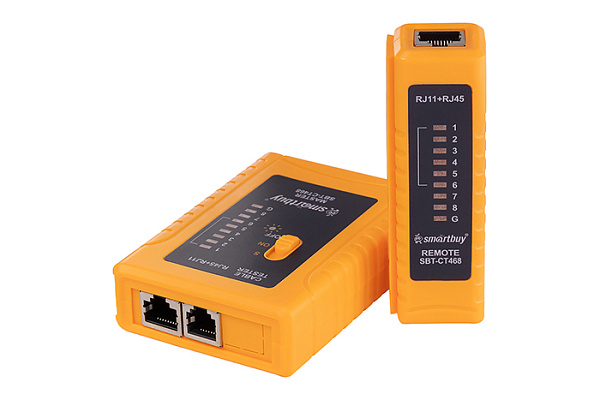 Тестер SMARTBUY Tools интернет кабеля CT468 RJ-45, RJ-11 (SBT-СТ468)