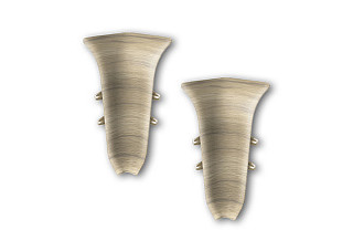 Угол внутренний для плинтуса 55мм "Идеал Классик" (2шт. во флоупаке) 263 Клен северный