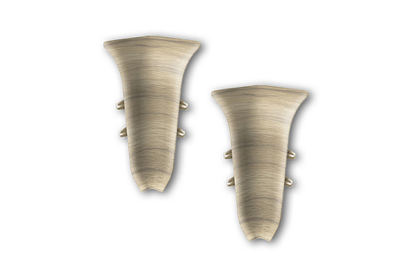 Угол внутренний для плинтуса 55мм "Идеал Классик" (2шт. во флоупак) 263 Клен северный