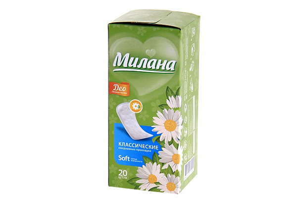 Прокладки ежедневные МИЛАНА soft deo женские гигиенические летние травы 20шт (4102) (205)