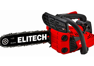 Бензопила ELITECH ПБ 2510Т (25.4см3, 0,75кВт/1,0л.с. ш-30см, 3/8, 1.3мм,44зв 3,8кг (E1611.009.00)