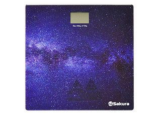 Весы напольные SAKURA SA-5071UN электронные КОСМОС 180кг, 26х26см