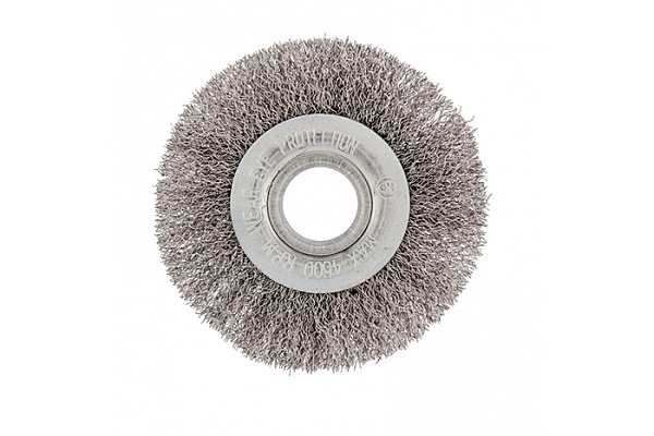 Щетка для УШМ СИБРТЕХ 125 мм, посадка 22,2 мм, плоская, витая проволока (746567)