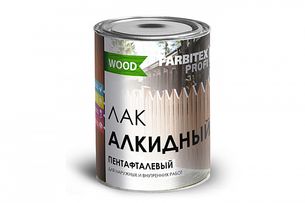 Лак алкидный пентафталевый FARBITEX ПРОФИ WOOD высокоглянцевый (3,0кг)