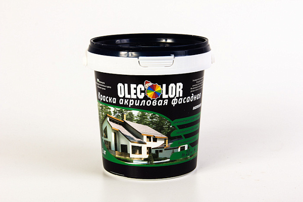Краска ВД OLECOLOR фасадная (1,0кг)