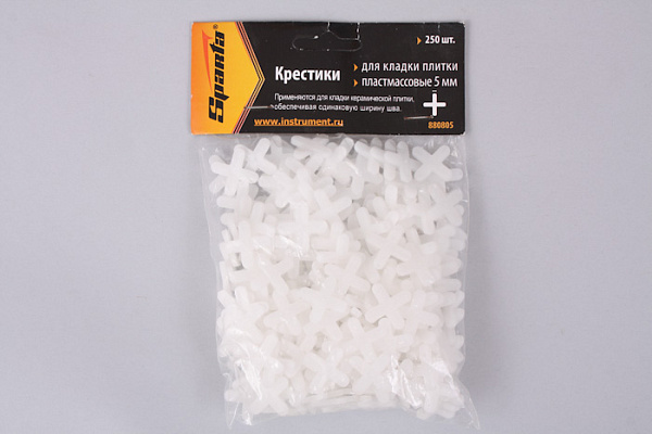 Крестики для плитки пластм. 5,0мм 250шт 880805 (10/100)
