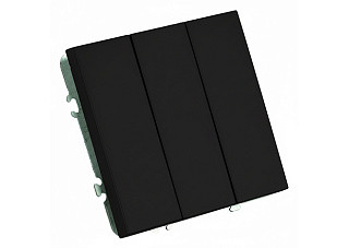 Выключатель Feron 3-клавишный (механизм) 250В 10А  Эмили RSW10-5108-05 черный уголь  49844