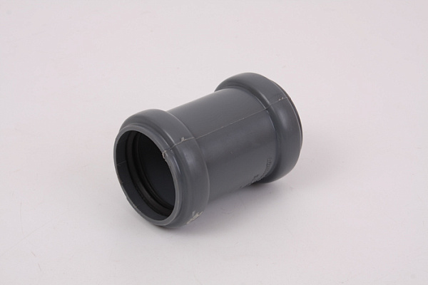 Муфта двухраструбная-ремонтная 50мм СЕРЫЙ (1/100)