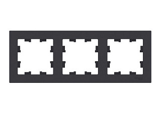 Рамка трехпостовая ATLASDESIGN универсальная карбон (ATN001003) (240)