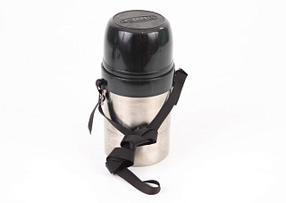 Термос нержавеющая сталь ДОРОЖНЫЙ г.Аша широкое горло, двойная колба, на ремне, тип ДС, 0,75л(1с667)