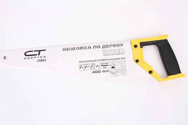 Пила по дереву Зубец, каленый зуб, 2D-заточка 400мм (23802)