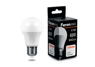 Лампа светодиодная OSRAM LB-1011 11W 230V E27 4000K груша 38030