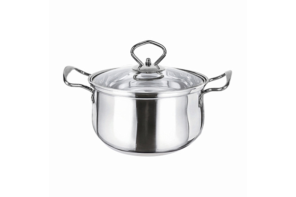 Кастрюля нержавеющая сталь SAKURA MODERN с крышкой, 22см, 4,2л (SA-P2022)