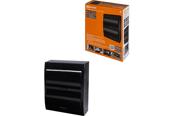 Бокс TDM ЩРН-П-24 модулей навесной пластик IP41, Антрацит (0901-0906)