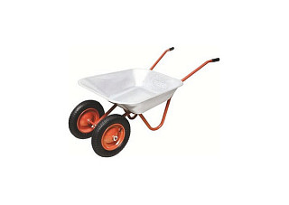 Тачка садовая двухколесная SAKURA WB6211 П-образная ручка (130кг/65л)