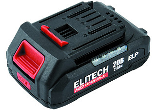 Аккумулятор ELITECH АКБ HD RCB 2020S ELP, 20В, 2,0Ач (E0911.089.00)