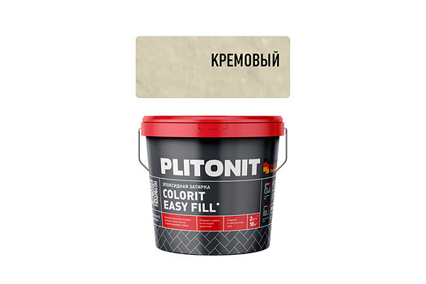 Эпоксидная затирка PLITONIT EASYFIFILL кремовый ведро 2кг H010326