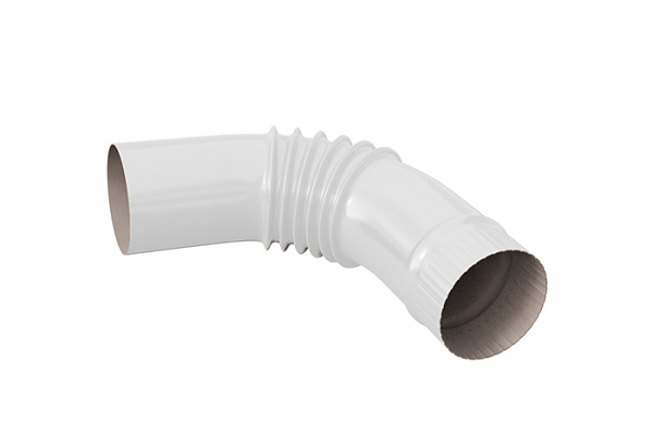 Колено гнутое SOKROF RAL 9003 Белый (d=90мм)
