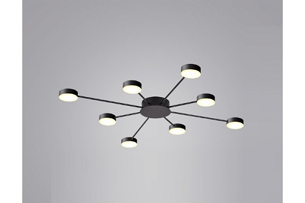 Светильник потолочный SPF-9387 ЧЕРНЫЙ GERHORT 48Вт  LED 4000K (1080х120х8мм) (9387)