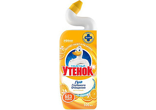 Чистящее средство для унитаза ТУАЛЕТНЫЙ УТЕНОК Цитрус 500мл /12 (314)