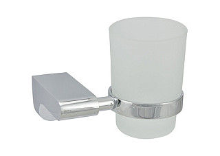 Подстаканник одинарный Solinne Mirror B-82704, хром, стекло-сатин (2546.145)