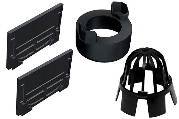 Набор аксессуаров (2 торцевые заглушки,корзина для листьев,патрубок)/1