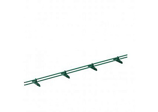 Снегодержатель для металлочерепицы УСИЛЕННЫЙ 4 опоры L-3.0 м RAL-6005 (ЗЕЛЁНЫЙ МОХ)