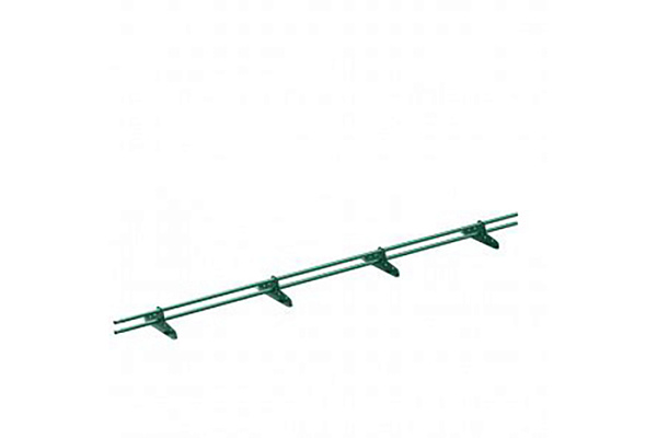 Снегодержатель для металлочерепицы УСИЛЕННЫЙ 4 опоры L-3.0 м RAL-6005 (ЗЕЛЁНЫЙ МОХ)