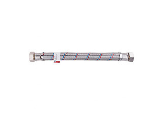 Подводка гибкая для воды Гигант AQUALINE с латунной гайкой ДУ25 (1) Г/Г 100см (04966) (15/1)