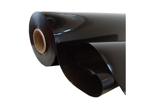 Клеенка силиконовая тонированная Dekorelle рифленая, черная, 0,8мм.x1,5х20метров (рулон)