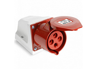 Розетка SMARTBUY 114 стационарная наружная 3Р+РЕ 16А 380В IP44 (SBE-16-LS4-380) (709)