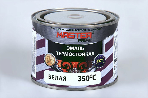 Эмаль термостойкая MASTER PRIME белый (0,4кг)