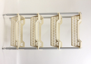 Этажерка ДЖЕТА 4 секции универсальная на колесиках (440х304х879мм) (С736)