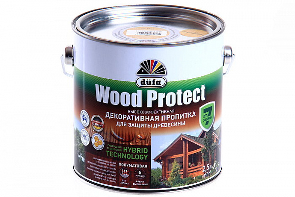Пропитка Dufa WOOD PROTECT бесцветная (2,5кг)