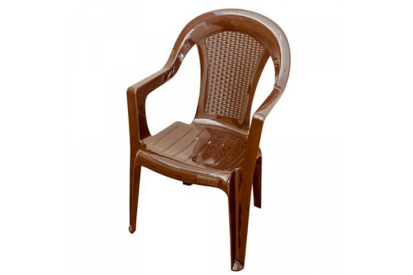 Кресло садовое пластмассовое г.Пятигорск Ротанг шоколад 