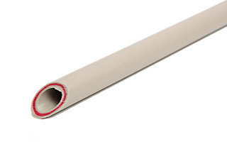 Труба полипропиленовая армированная стекловолокном PN25 63х10.5 Lammin СЕРЫЙ (28/4)