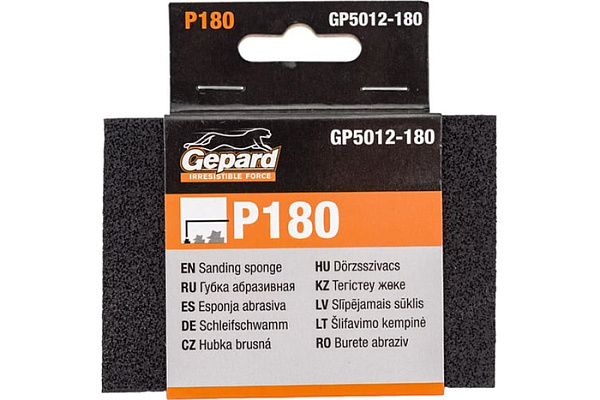 Губка абразивная 100х70х25мм Р180 GEPARD (GP5012-180)